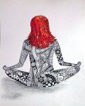 Zentagle Girl by Artworks Ecclectic | Biofeedback Yoda article #meditation #Yoga #Spoonie chronic illness